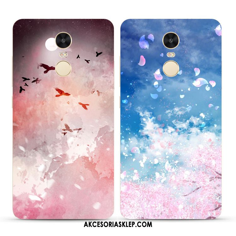 Futerał Xiaomi Redmi 5 Plus Niebieski Sakura Ptak Mały Miękki Etui Kupię