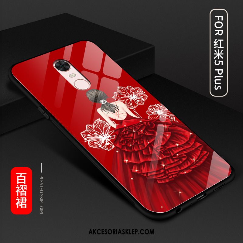 Futerał Xiaomi Redmi 5 Plus Telefon Komórkowy Kreatywne Miękki Czerwony Szkło Obudowa Sprzedam