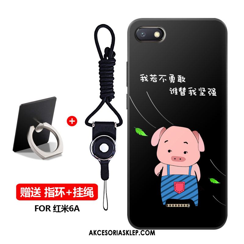 Futerał Xiaomi Redmi 6a Miękki Telefon Komórkowy Anti-fall Szkło Hartowane Czerwony Pokrowce Online