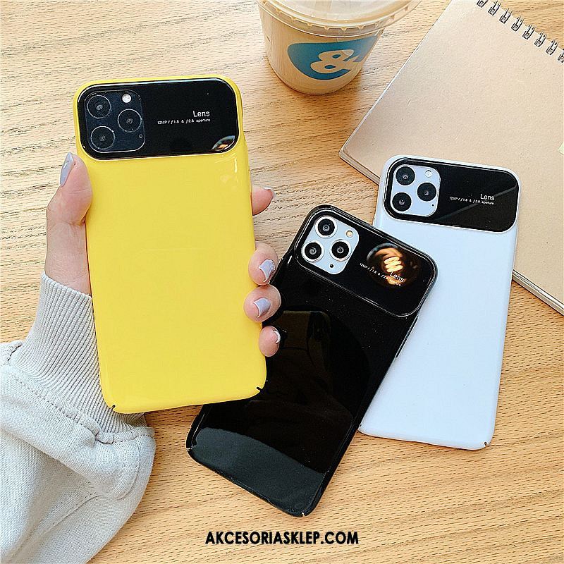 Futerał iPhone 11 Pro Żółty Telefon Komórkowy Jednolity Kolor Trudno Tendencja Etui Online