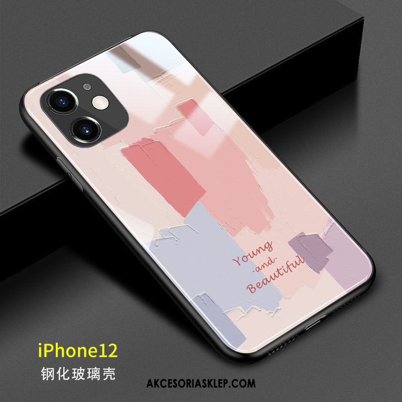 Futerał iPhone 12 Różowe Kreatywne Zakochani Osobowość Szkło Na Sprzedaż