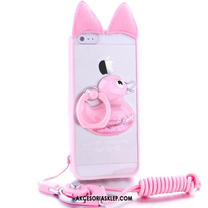 Futerał iPhone 5 / 5s Miękki Futrzany Pompon Różowe Telefon Komórkowy Obudowa Online
