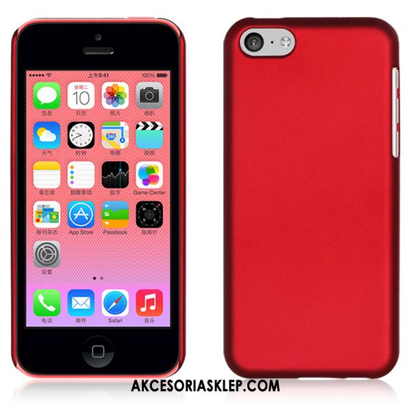 Futerał iPhone 5c Proste Telefon Komórkowy Jednolity Kolor Trudno Nubuku Etui Online