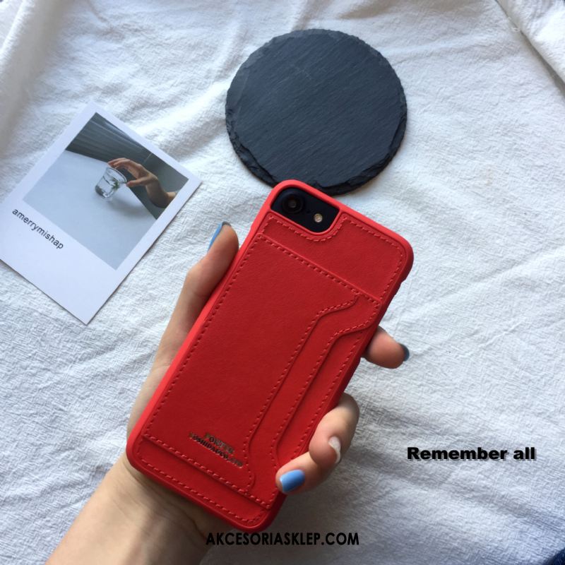 Futerał iPhone 6 / 6s Portfel Czerwony Telefon Komórkowy Karta Pakiet Kart Obudowa Na Sprzedaż