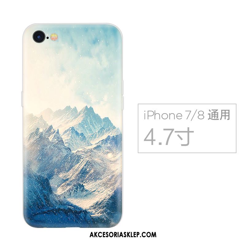 Futerał iPhone 7 Chiński Styl Telefon Komórkowy Silikonowe Niebieski Tendencja Obudowa Oferta