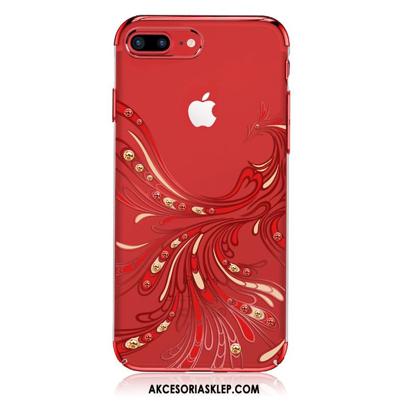 Futerał iPhone 7 Plus Czerwony Przezroczysty Modna Marka Anti-fall Telefon Komórkowy Etui Sklep