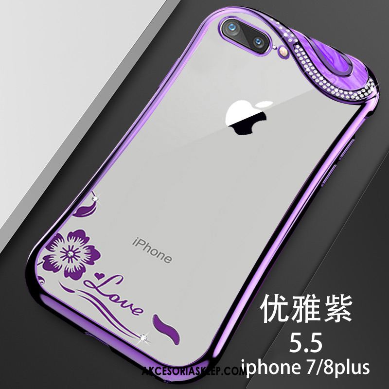 Futerał iPhone 7 Plus Telefon Komórkowy Mały Purpurowy Ochraniacz Silikonowe Pokrowce Sprzedam