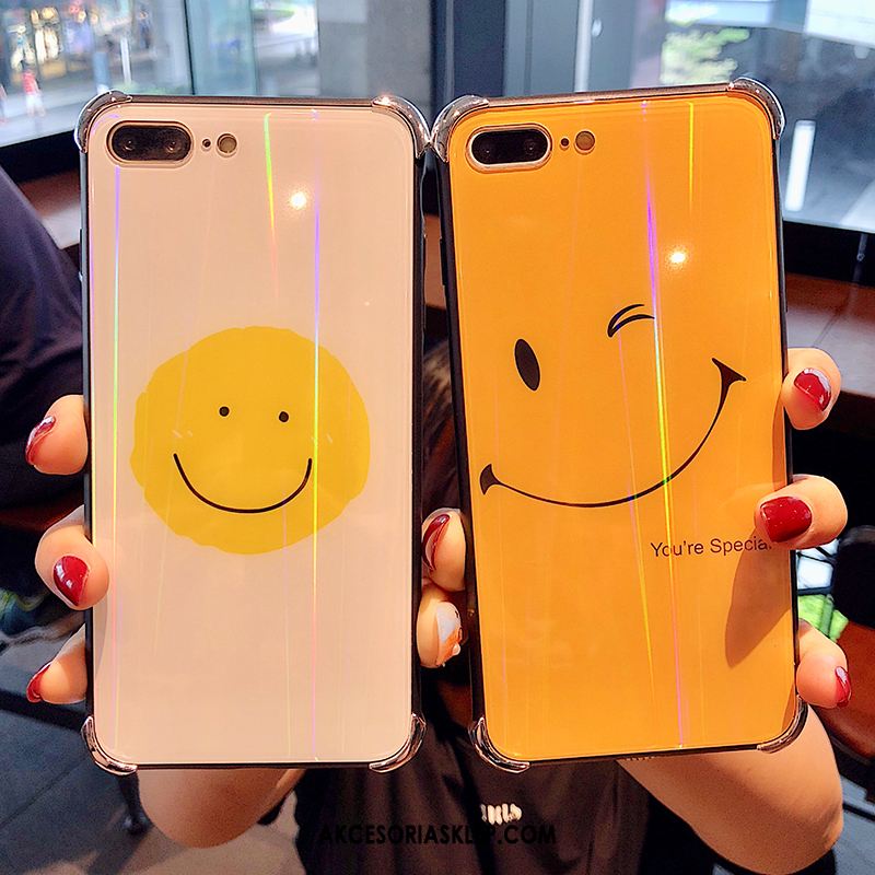 Futerał iPhone 8 Plus Szkło Silikonowe Smile Miękki Anti-fall Etui Online