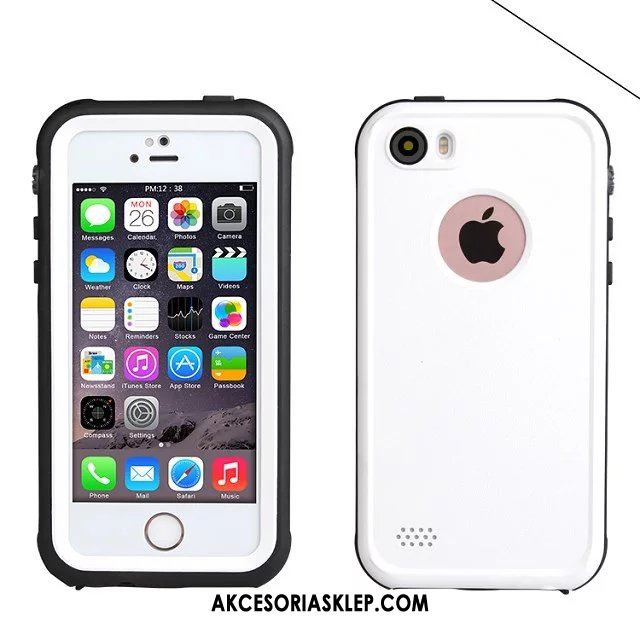 Futerał iPhone Se Biały Wodoodporny Anti-fall Telefon Komórkowy Trzy Mechanizmy Obronne Obudowa Sprzedam