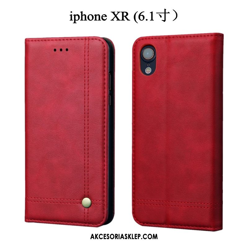 Futerał iPhone Xr All Inclusive Skórzany Futerał Telefon Komórkowy Czerwony Ochraniacz Obudowa Kup