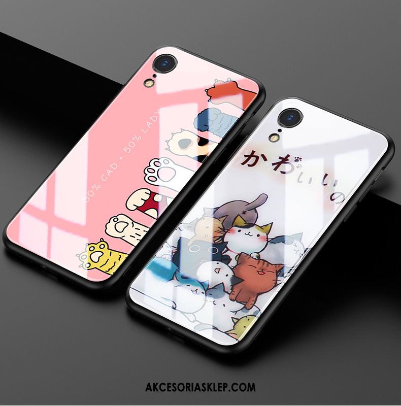 Futerał iPhone Xr Telefon Komórkowy Kreskówka Różowe Modna Marka Silikonowe Obudowa Tanie