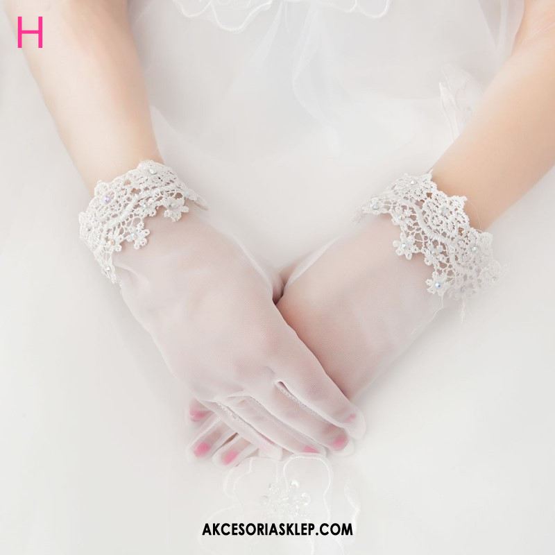 Rękawiczki Damskie Długie Sukienka Koronka Nowy Ślubna Na Sprzedaż