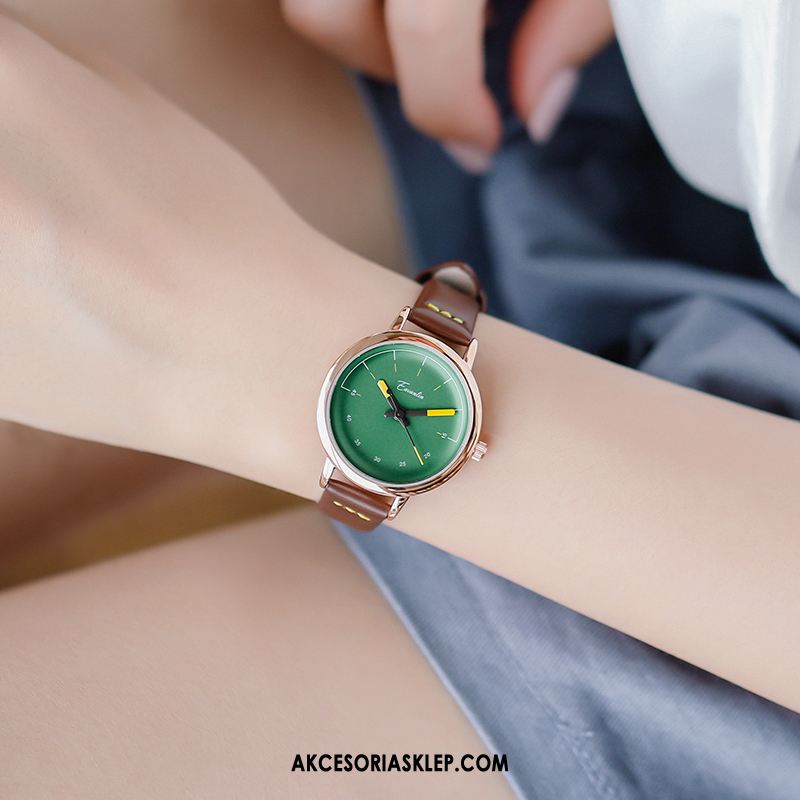Zegarek Damskie Zegarek Na Rękę Vintage Świeży Zielony Paski Kupię