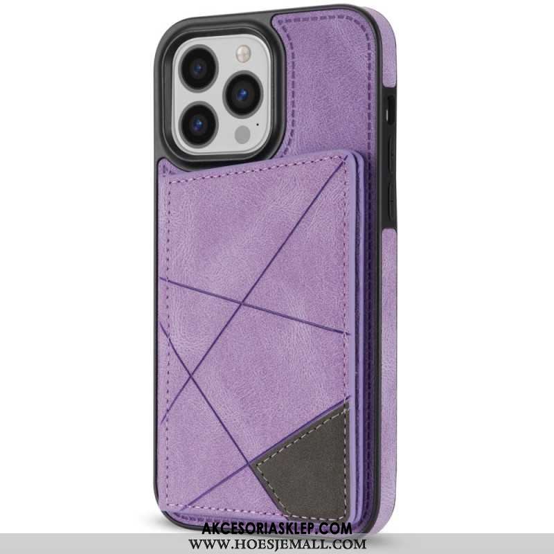 Etui Do iPhone 16 Pro Max Etui Na Karty Ze Wzorami Geometrycznymi