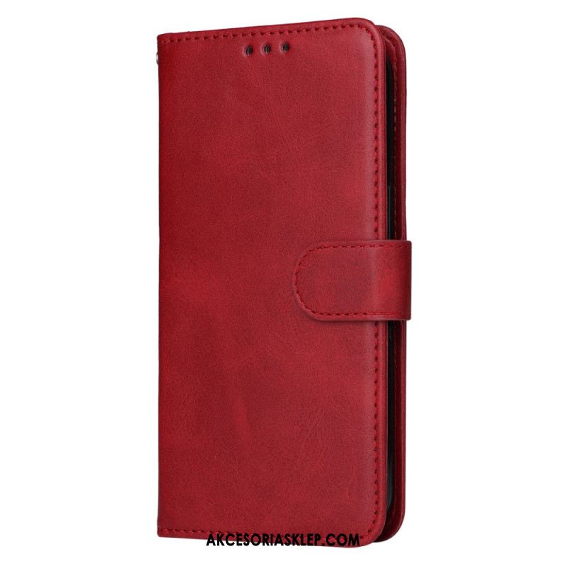 Etui Folio Do Google Pixel 9 Zwykły Skórzany Model Z Paskiem