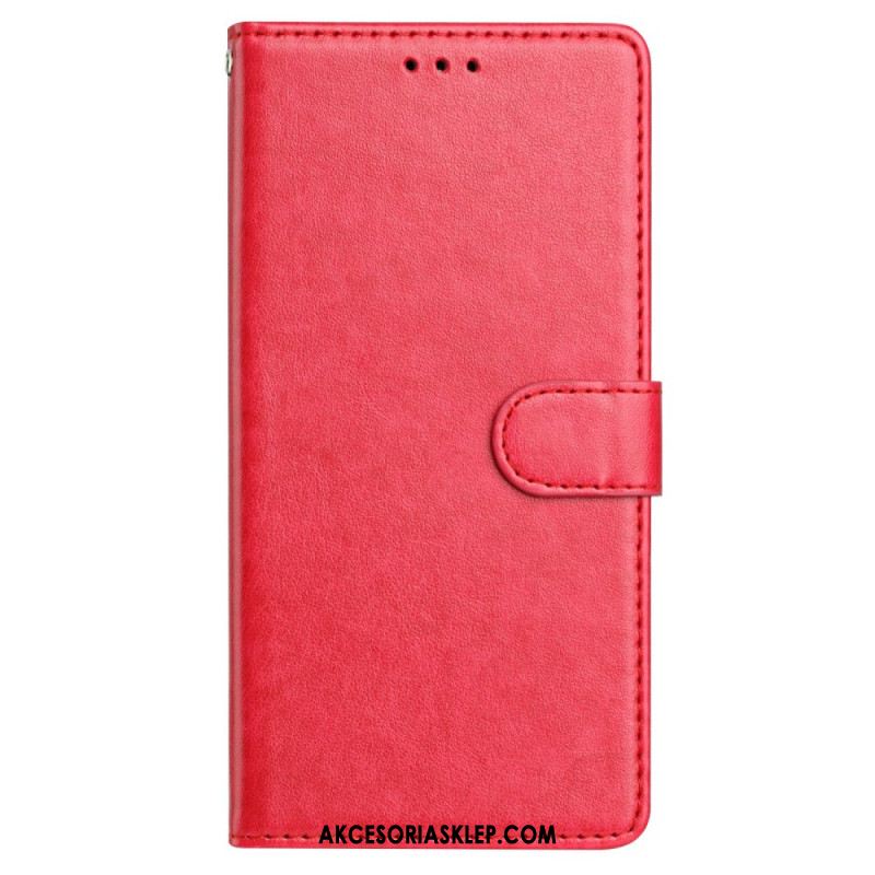 Etui Folio Do Samsung Galaxy A16 5g Zwykła Sztuczna Skóra