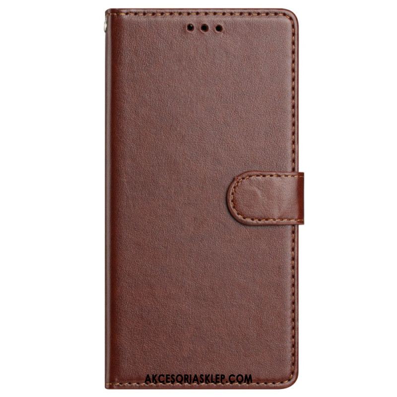Etui Folio Do Samsung Galaxy A16 5g Zwykła Sztuczna Skóra