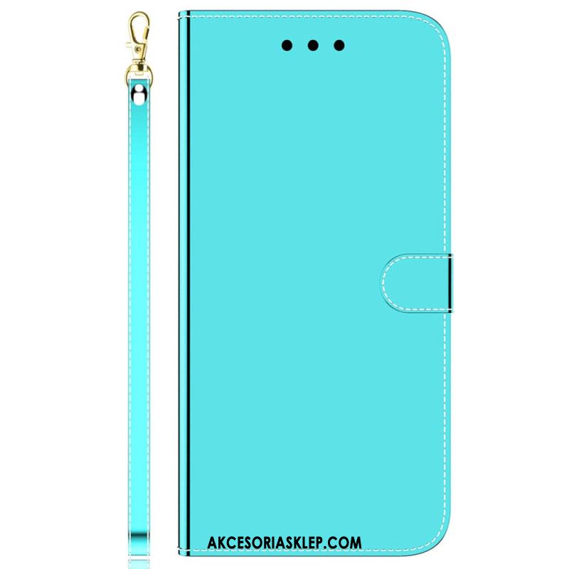 Etui Folio Do Samsung Galaxy A55 5g Efekt Lustra I Pasek
