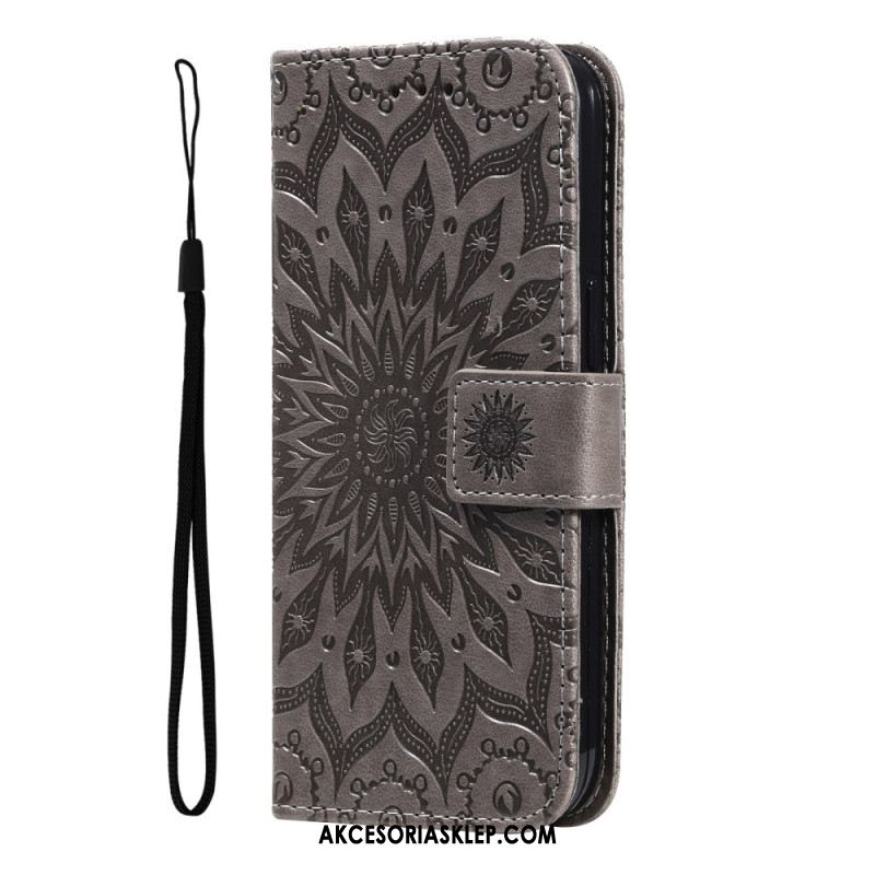 Etui Folio Do Xiaomi 14t Pro Mandala Z Paskiem