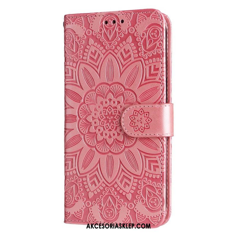 Etui Folio Google Pixel 8 Pro Mandala Słoneczna Ze Smyczą