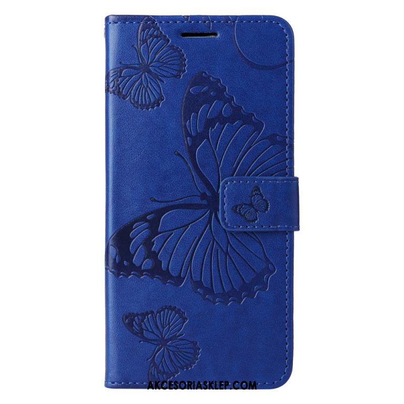 Etui Folio Google Pixel 9 Pro Gigantyczne Motyle Z Paskiem Etui Ochronne