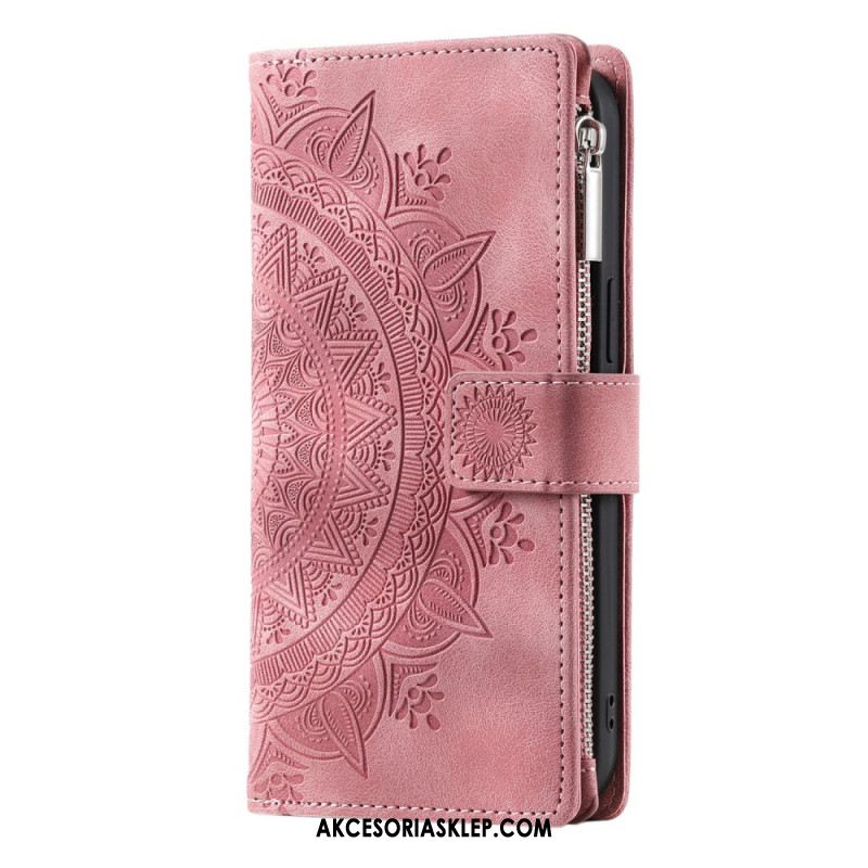 Etui Folio Google Pixel 9 Pro Xl Portfel Z Efektem Zamszu Z Paskiem Etui Ochronne