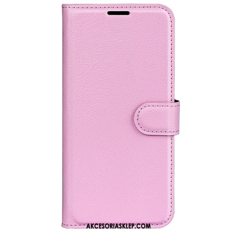 Etui Folio Huawei Pura 70 Klasyczna Sztuczna Skóra Litchi