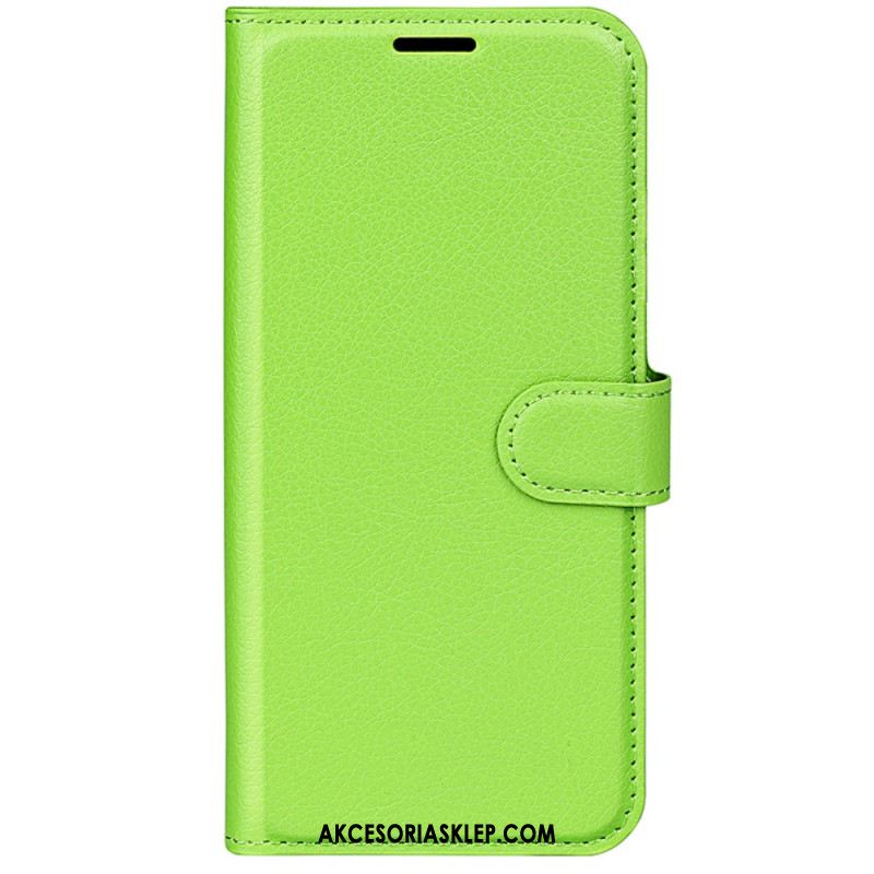 Etui Folio Huawei Pura 70 Klasyczna Sztuczna Skóra Litchi