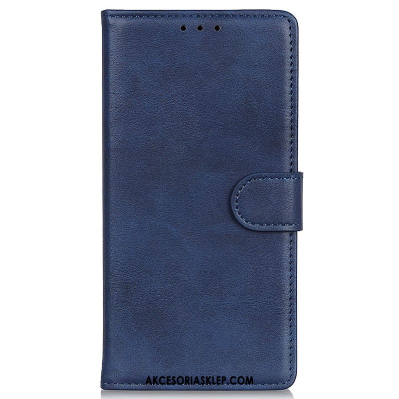 Etui Folio Oppo Reno 11 5g Matowa Sztuczna Skóra