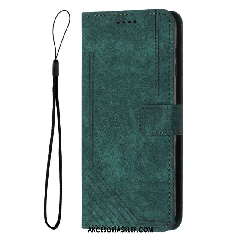 Etui Folio Samsung Galaxy A16 5g Drukowane Linie