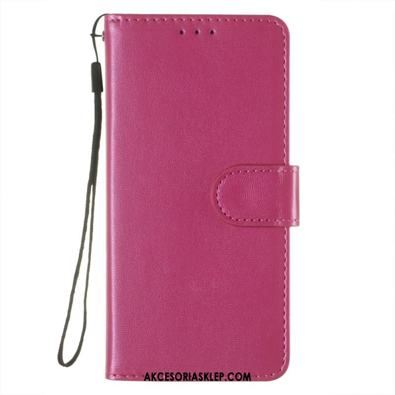 Etui Folio Samsung Galaxy A16 5g Gładki Z Paskiem