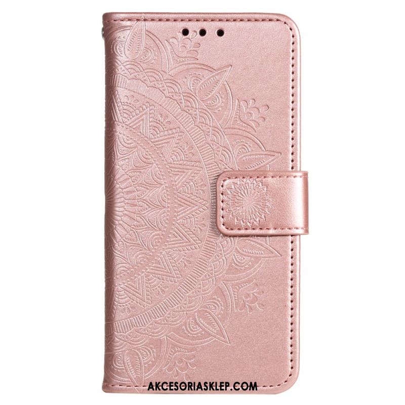Etui Folio Sony Xperia 10 Vi Wzór Paska Z Mandalą Etui Ochronne