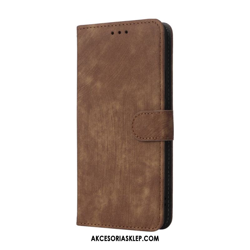 Etui Folio Xiaomi 14t Pro Pasek Blokujący Rfid Z Efektem Zamszu