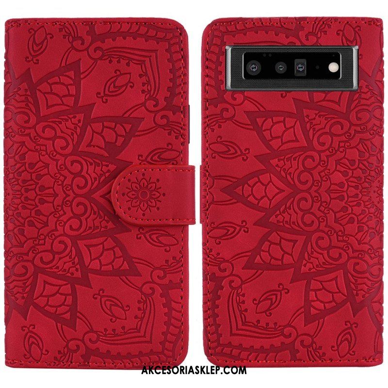 Etui Folio do Google Pixel 6 Barokowo-mandala