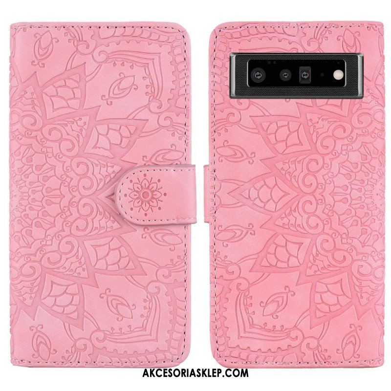 Etui Folio do Google Pixel 6 Barokowo-mandala