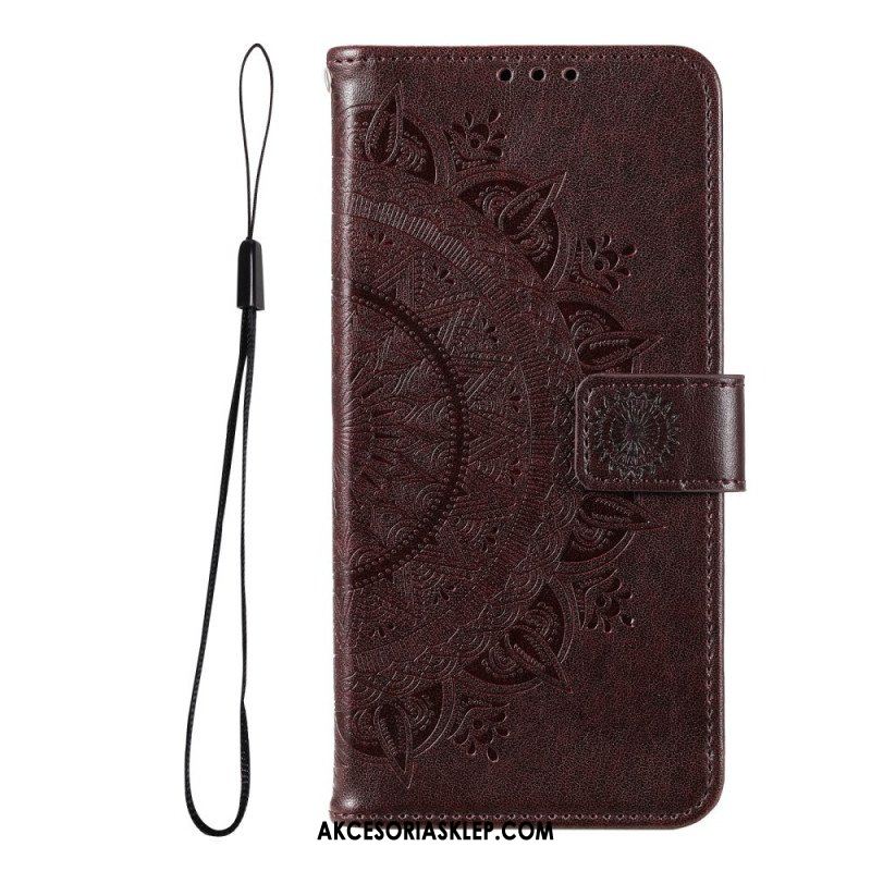 Etui Folio do Google Pixel 6 Mandala Słońca