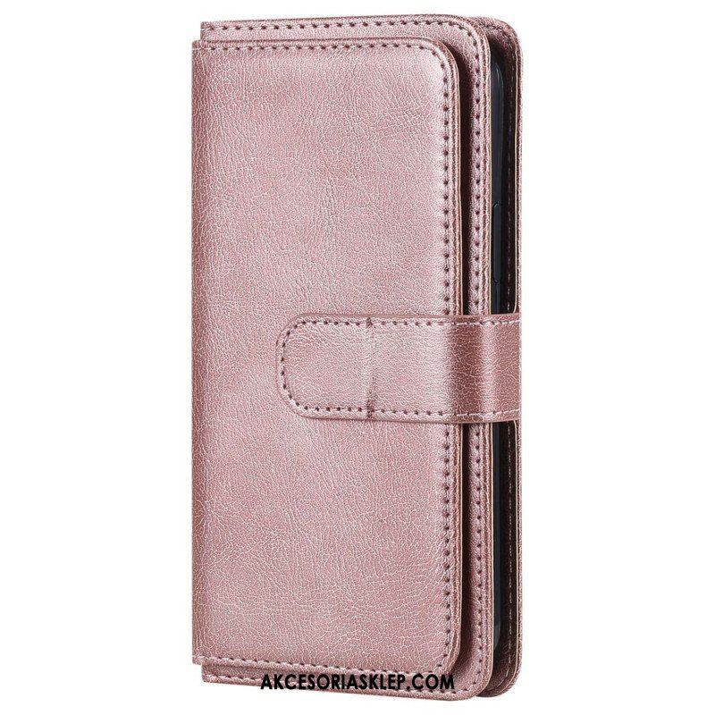 Etui Folio do Google Pixel 7 Wielofunkcyjny Uchwyt Na 10 Kart