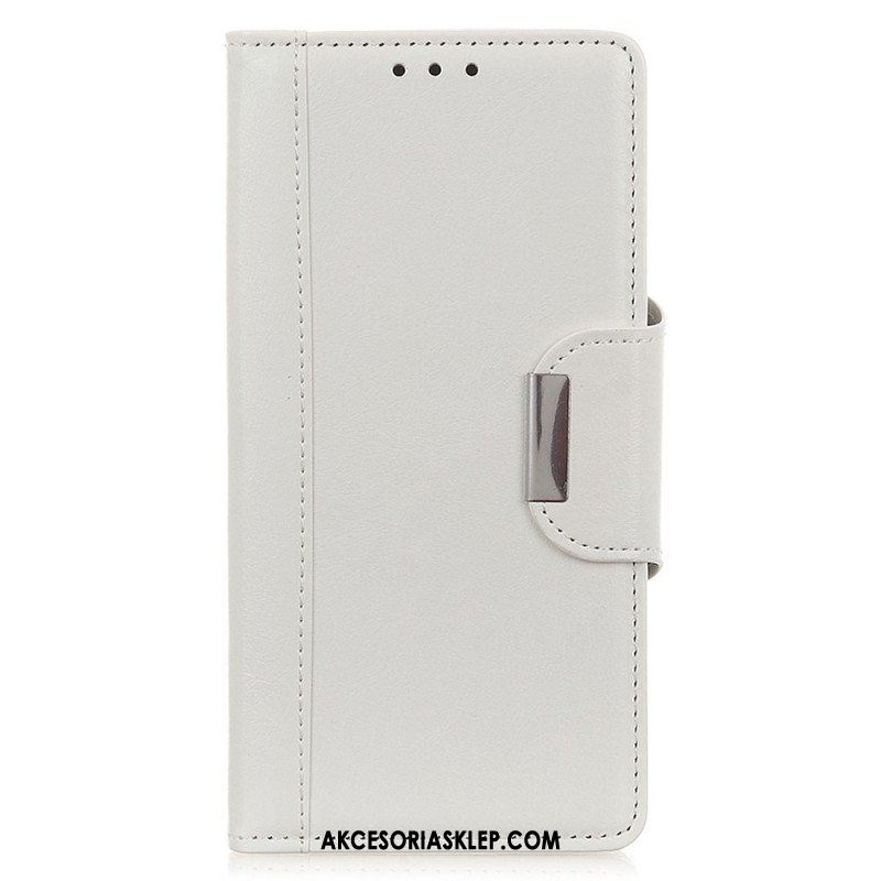 Etui Folio do Google Pixel 7A Eleganckie Zapięcie Ze Sztucznej Skóry