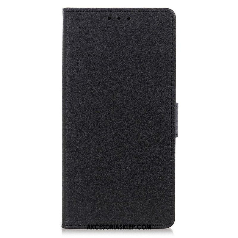 Etui Folio do Honor 50 Lite Prosty Efekt Błyszczącej Skóry