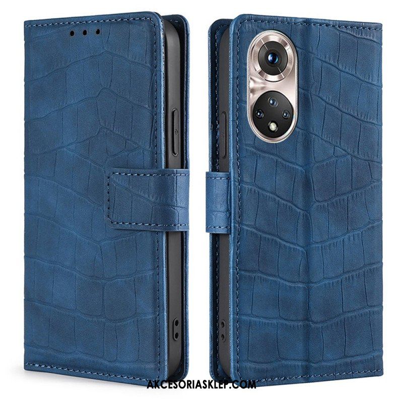 Etui Folio do Honor 50 Pro Krokodyl Pro Skin Touch