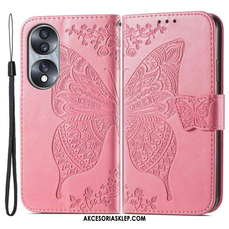 Etui Folio do Honor 70 Barokowy Motyl