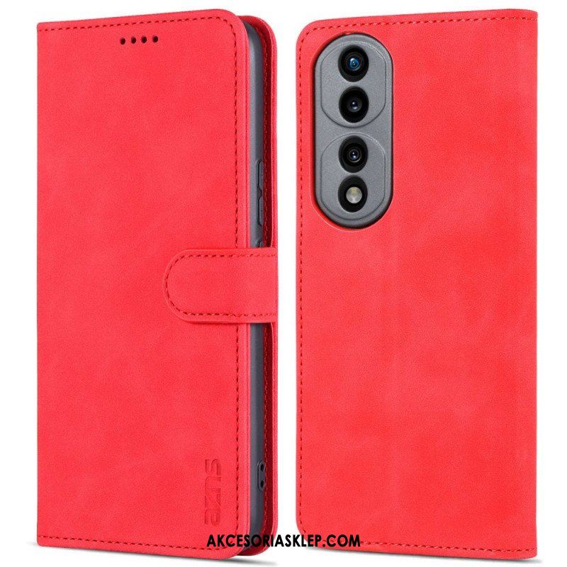 Etui Folio do Honor 70 Efekt Skóry Azns