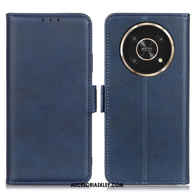 Etui Folio do Honor Magic 4 Lite 5G Skórzany Futerał Podwójna Klapa