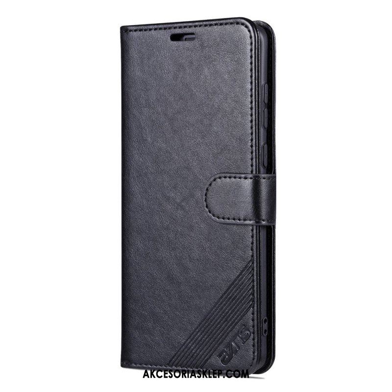 Etui Folio do Huawei Mate 50 Pro Efekt Skóry Azns