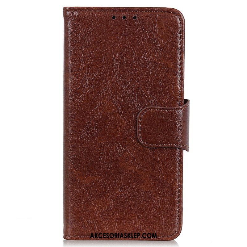 Etui Folio do Moto G73 5G Dwoina Skóry Nappa