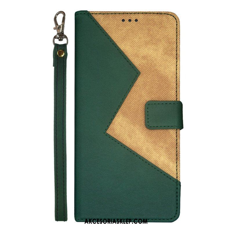 Etui Folio do Moto G73 5G Dwukolorowy Idewei