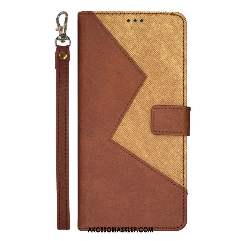 Etui Folio do Moto G73 5G Dwukolorowy Idewei