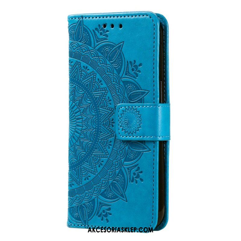 Etui Folio do Motorola Edge 40 Pro Mandala Sun Ze Smyczą