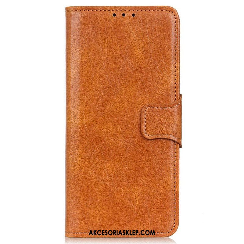 Etui Folio do Motorola Edge 40 Pro Stylowe Skórzane Zapięcie Dwustronne