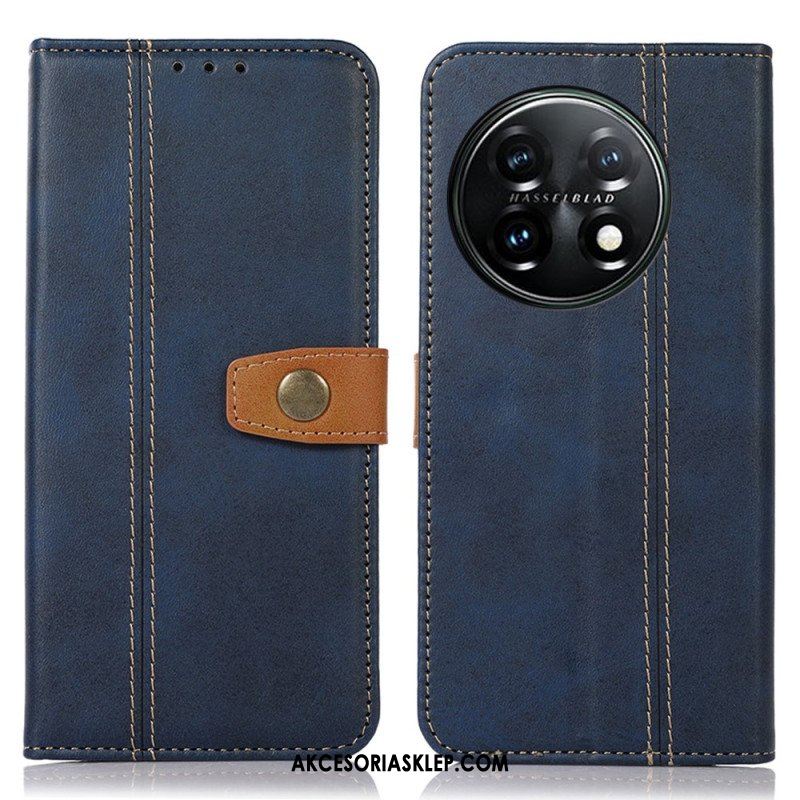 Etui Folio do OnePlus 11 5G Taśma Tapicerska